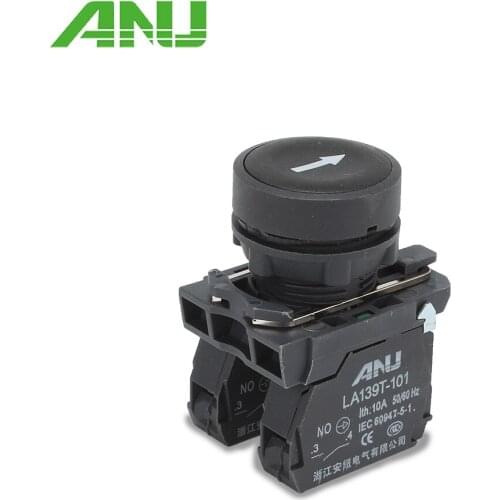 1Pcs 22mm Momentary Flat Push Button Self-Reseting Power Switch Spring Return 1NO 1NC With Symbol