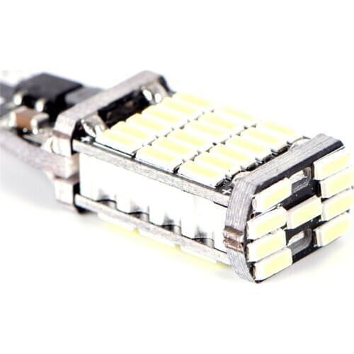 1PCS T15 W16W 45 SMD 4014 Error Free LED Car Reverse Back Light Bulbs 6000K White (L*W):4cm*1cm