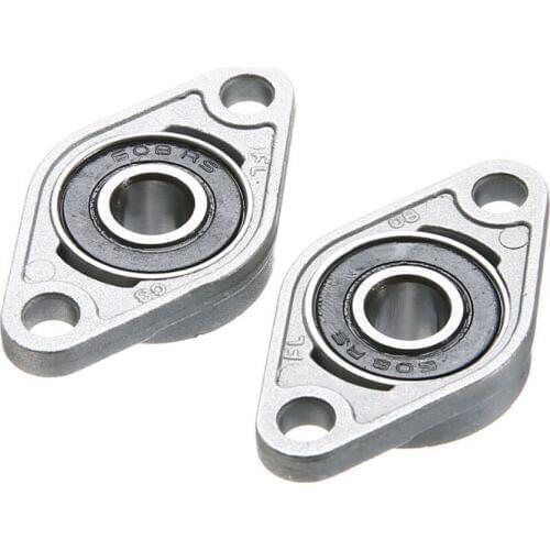10 pcs KFL08 Pillow Block Bearing 8mm diameter zinc alloy bearing housing FL08 K08 pillow block bearing Flange Bearing For CNC