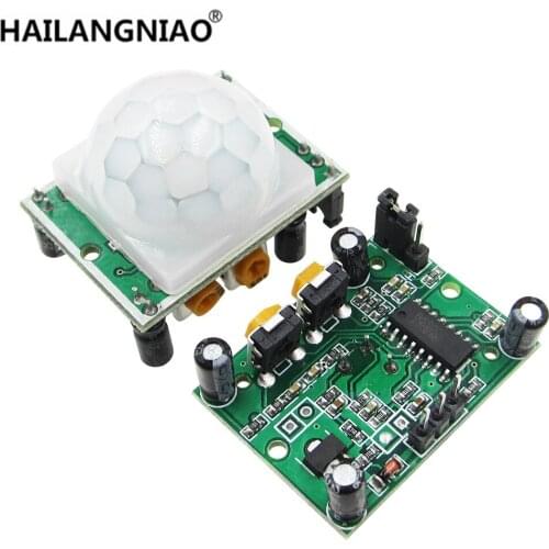 20pcs/lot HC-SR501 Adjust IR Pyroelectric Infrared PIR Motion Sensor Detector Module for raspberry pi kits