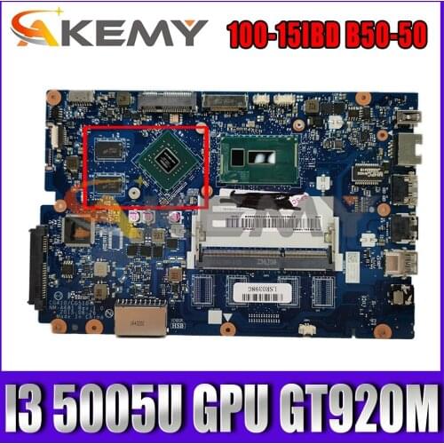 Akemy CG410 / CG510 NM-A681 For Lenovo 100-15IBD B50-50 Laptop Motherboard CPU I3 5005U GPU GT920M 100% Free Shipping