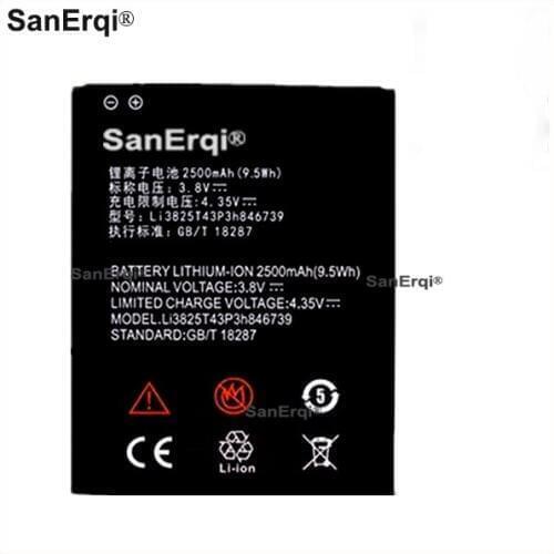 2500mAh Cell Phone Battery Li3825T43P3h846739 For ZTE Q805T Li-polymer Batteries