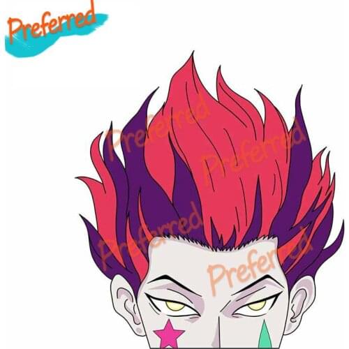 Hisoka Hxh Car Stickers for RV VAN Car Bumper Window Laptop Accessories Graphics Anime Decal JDM A4 Q3 Auto Decoration