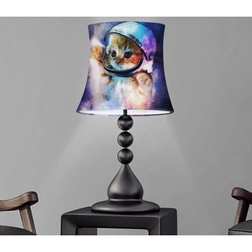 Galaxy Star Cat Prints Lampshade Shell Wall/Floor Lamp Lampshade Lamp Cover for Table Lamps Light Shade Light Cover Home Decor