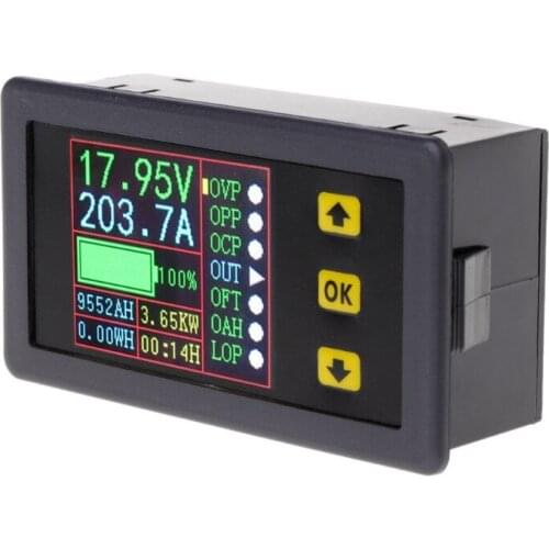 Digital Multimeter Charge-Discharge Battery Tester DC 0-90V 0-20A Volt Amp Meter