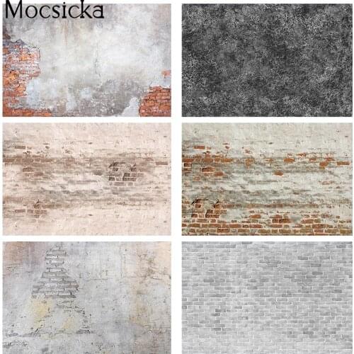 Retro Brick Wall Backdrop for Photography Newborn Kids Portrait Background for Photo Studio Vintage Children Brick Photocall