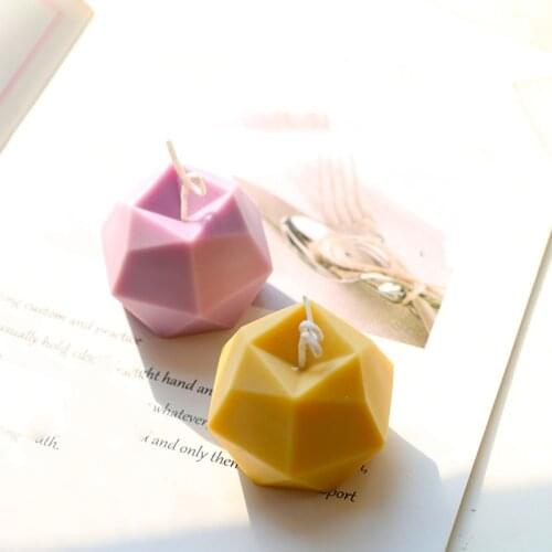 Geometry Stone shape Big Diamond shape Silicone Mold Candle Mold for Candle Making DIY Soap Mold