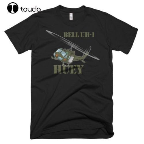 Hip Hop Novelty T Shirts MenS Brand Clothing Bell UH-1 Huey / Iroquois U.S.Helicopter T-Shirt - Personalized Tee Shirt