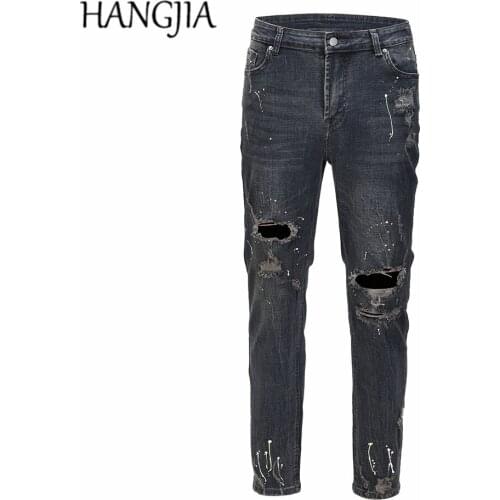 Узкие джинсы для мужчин HANGJIA China At AliExpress