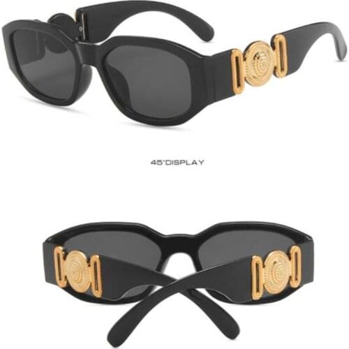 Summer fashion sunglasses women Trendy square plastic glasses uv400 Men and women outdoor leisure sunshade mirror
