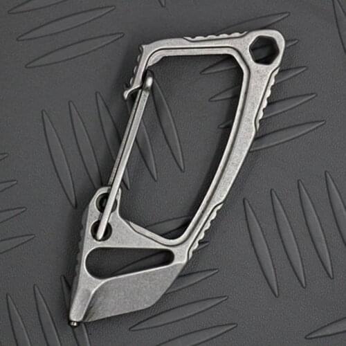 Stainless Steel Buckles Key Ring Multi-function Outdoor Tool Keychain Multi Buckle