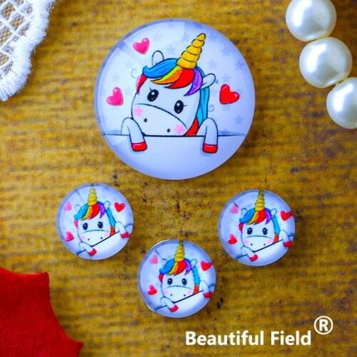 12mm 25mm 14mm 16mm 18mm 20mm Photo Glass Cabochons Round Cameo Set Handmade Settings 30mm Unicorn BK107224545