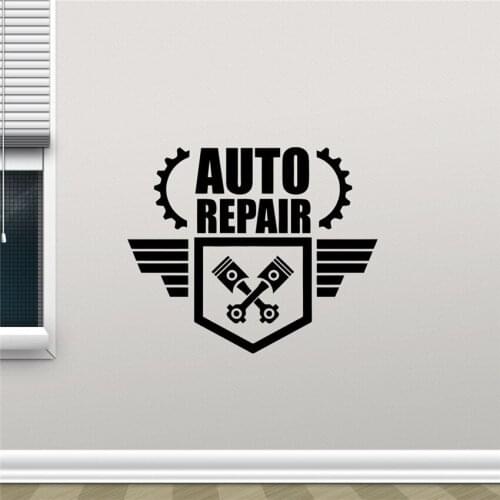 Auto Car Repair Wall Decal Repair Shop Services wall sticker vinyl Modern Design removable wall art mural HJ1106