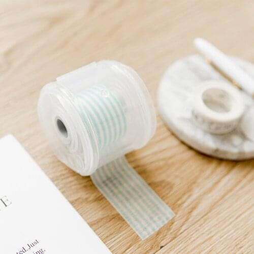 2021 New Fashion Practical Solid 1 PCS Simple Wash Tape Cutter Office Supplies Transparent Tape Holder DIY Tape Peripheral Tools