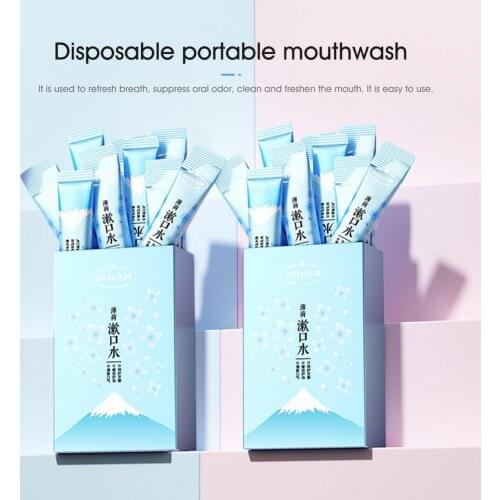 Disposable Portable Mint-flavored Mouthwash Liquid Mouth Freshener Care 200ml Portable Mouthwash Bar Box