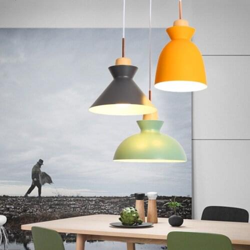 Luminaire suspendu hanglamp wood Home Decoration E27 Light Fixture living room hanging ceiling lamps deco maison luminaire
