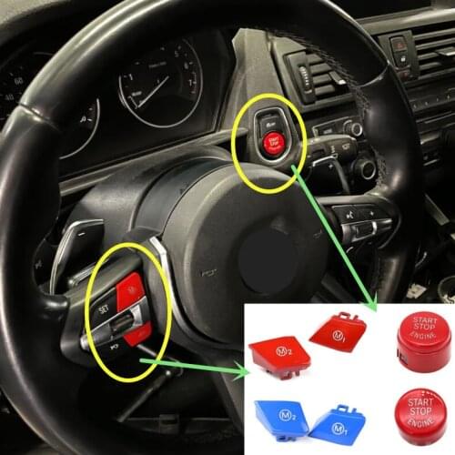 Translucent Sport Steering Wheel M1 M2 Switch Repair Button For BMW M3 M4 M5 M6 X5M X6M F80 F82 F83 F10 F06 X5 F15 F16 M styling
