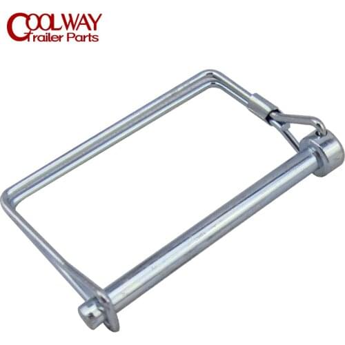 2PCS Trailer Coupler Safety Square Pin 1/4 Inch Clip RV Parts Car Camper Accessories Caravan Components