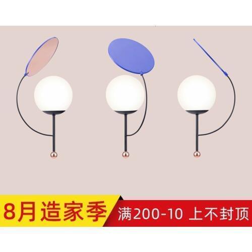 Modern Bedroom Wall Lights Stair Wall Lamp Sconce 5.9'' Globe Glass Double Ball Heads Vintage Indoor Lighting Fixtures