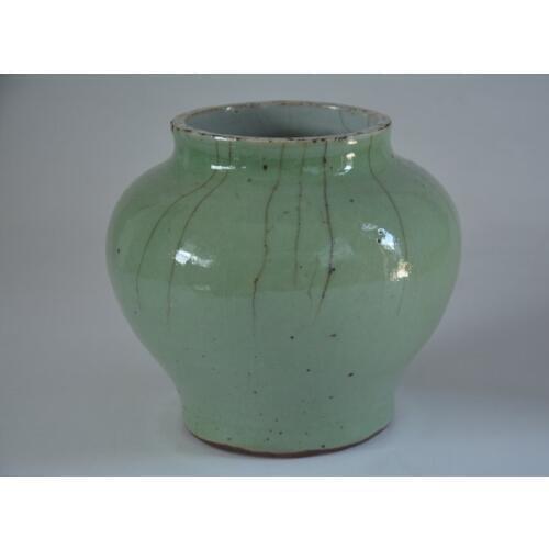 Antique MingDynasty old porcelain jar,Long Quan Kiln, Old pattern,hand-painted crafts,Free shipping