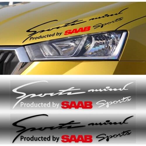1PCS Car Light Eyebrows Reflective Sports Vinyl Decor Sticker For SAAB SCANIA 9-3 93 9-5 9 3 9000 9 5 Car Styling Accessories