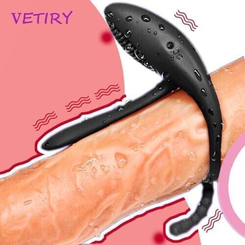 VETIRY 7 Speed Couple G-Spot Vibrator With Cockring Penis Erection Long Lasting Anal Vagina Stimulation Massager Adult Sex Toy