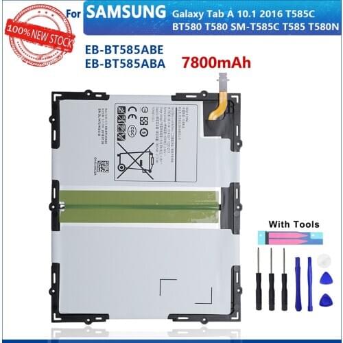 100% Original 7800mAh EB-BT585ABA EB-BT585ABE GH43-04628A For Samsung Galaxy Tab A 10.1 SM-P580 P585 T580 Tablet With Tools
