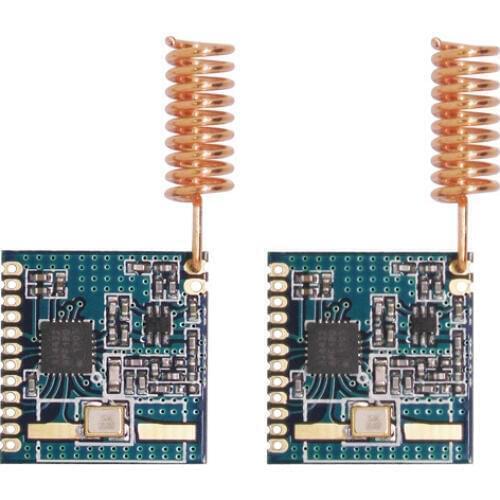 2pcs/lot 868MHz | 915MHz GFSK/FSK low cost embedded Si4432 front end rf module RF4432 wireless transceiver module