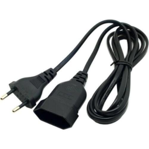 2018 European EU 2 Prong VDE Male to Female Power Extension Cord Cable for PC Computer PDU UPS 0.5M/1M/2M/3M/4M/5M