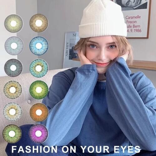 5Tones Colored Contact Lens NEWYORK PRO Series Contact Lense 100% Cover Deep Eyes Amazying New Look