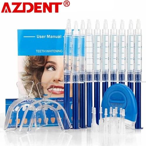 AZDENT New LED Cold Light Teeth Whitner Mini Household Carbamide Peroxide Cleaner 40% Density