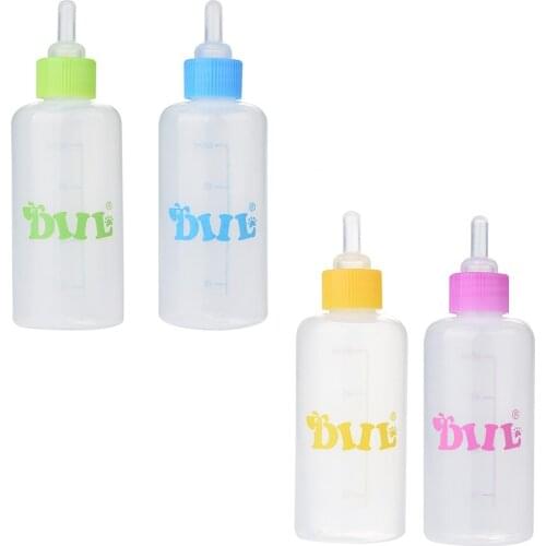 Puppy Kitten Feeding Bottle Set Pet Dog Cat Bady Nursing Water Milk Feeder With Cleaning Brush Newborn Cat Drinking Bottle #W5
