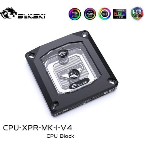 BYKSKI Water Cooler for i 9900k i5 i7/LGA 1366/ LGA 1156/1155/1150/LGA 2011/2066 Water Block CPU Cooler cooling RGB/A-RGB Light