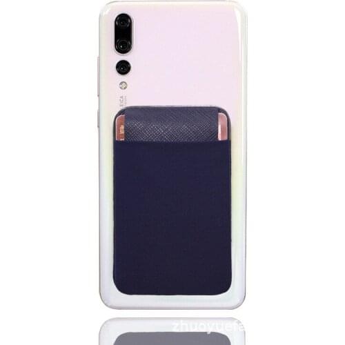 Anti-scanning Mobile Phone Coin Purse Lycra Hijab Mobile Phone Card Sticker Earphone Change Storage Card Holder