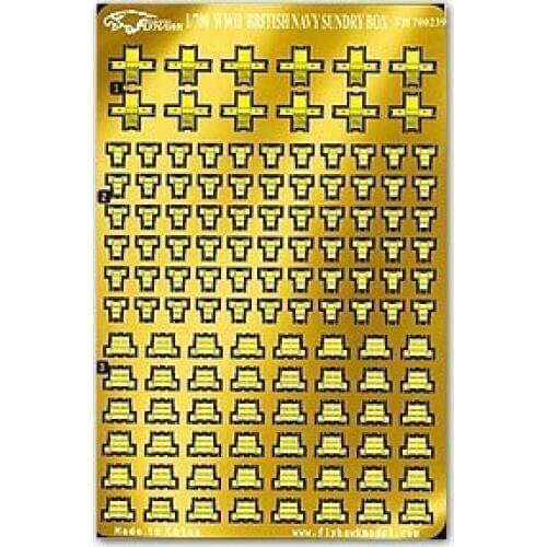 Flyhawk FH700239 World War II British Royal Navy ship carrying glove box metal etch