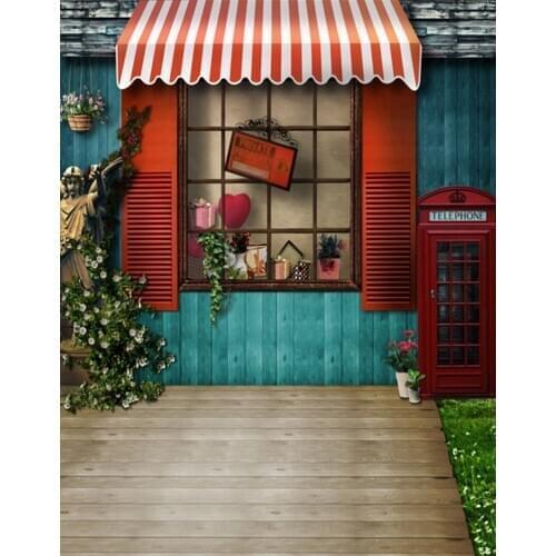 5x7ft Wooden Floor Flwoers House Photography Backdrops Photo Props Studio Background