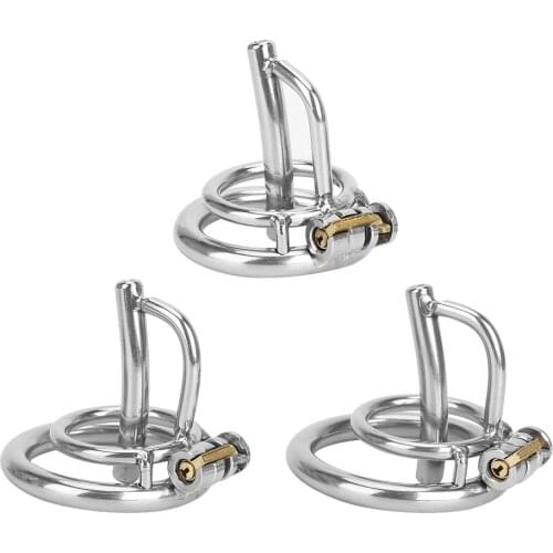 Cock Lock Penis Cage With Catheter Sex Toys For Men Male Chastity Device Stainless Steel Sex Products