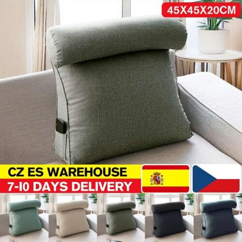 Comfort Soft Bed Rest Reading Pillow Big Wedge Backrest Lounge Sofa Cushion Back Support Pillow For Bed Sitting Lounger Reading