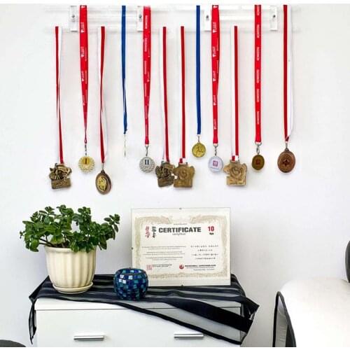 Medal Holder Wall-mounted Storage Hanger Wall Hooks For Runners Rack Hanger With Medal Rack 2 Screw 2 Expansion Tube