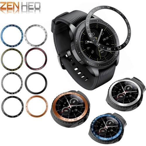 Bezel Ring For Samsung Gear S2 SM R720/Gear S2 Classic/Galaxy Watch 42mm Adhesive Watch Case Cover Anti Watch Accessories