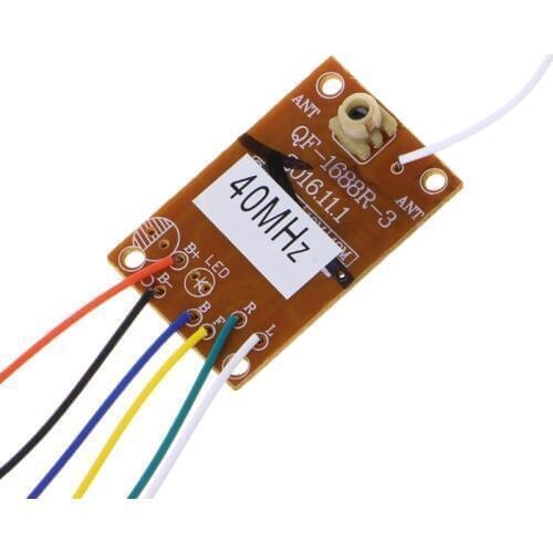 4CH 40MHZ Remote Transmitter & Receiver Board with Antenna for DIY RC Car Robot