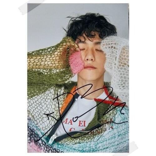Signed KPOP EXO Baek Hyun autographed photo 6 inches free shipping KPOP 11201701