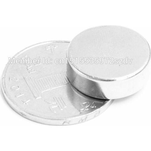 100pcs Strong Round Dia 18mm x 6mm N35 Rare Earth Neodymium Magnet Art Craft Fridge 18x6mm