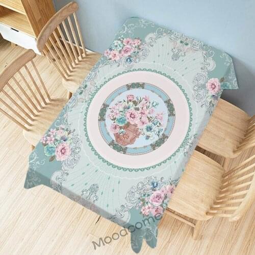 Royal European Court Luxury Floral Carpet Pattern Wall Tapestry Decorative Table Cloth Vintage Noble Elegant Dinning Table Cover