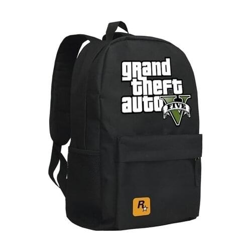 Grand Theft Auto GTA Backpack Game Schoolbag Shoulder Bag