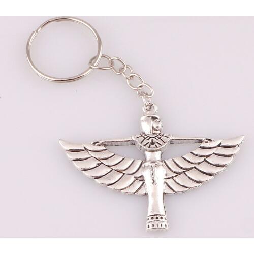 Alloy Wing Keychain Goddess Wing Egypt Pharaohs Key Chain Wing Keyring Gifts For Women 2019 Fashion Jewelry Suppliers