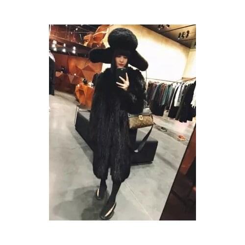 Style New High-end Fashion Women Faux Fur Coat S77