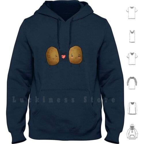 Best Spuds Hoodies Long Sleeve Friendship Friend Friends Bff Best Friends Spuds Potato Potatoes Veggie