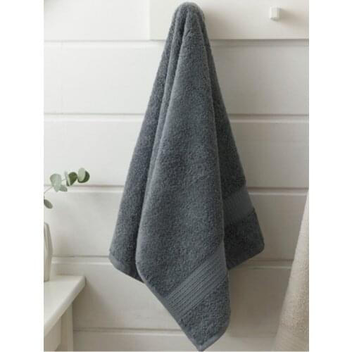 Turkish Pure %100 Cotton Super Absorbent Towel 50x80 Cm Anthracite Very Soft Skin Freindly 2021 - Home Textile