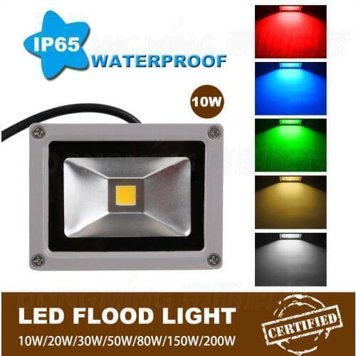 100PCS Outdoor wall lamp garden projectors spotlight lighting 100pcs 10W led flood light IP65 900LM DC RGB 12V lowest price